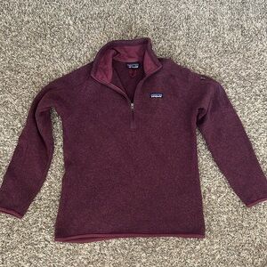 Maroon Patagonia quarter zip
